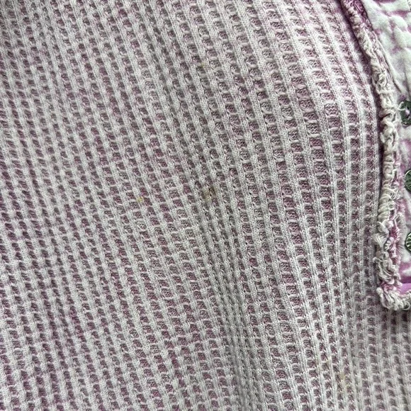 FP ONE Purple Ribbed Long Sleeve Polo Top - Picture 2 of 2